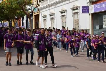 Marcha de escolares por la igualdad en Telde (Foto TA)